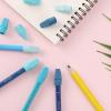 image:imageMr Pen Pencil Erasers Toppers 1000 Pack Colorful Latex Free No Smudge Mr Pen Erasers for PencilsBlue Shades