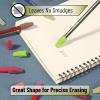 image:imageMr Pen Pencil Erasers Toppers 1000 Pack Colorful Latex Free No Smudge Mr Pen Erasers for PencilsGreen Shades