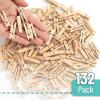image:imageMr Pen Large Wooden Clothes Pins 4 Inch 100 Pack Heavy Duty Natural Wood Clips for Crafts Classroom Projects Hanging Photos Chip Bags Decoration Rust Resistant SpringWood
