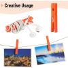 image:imageMr Pen Large Wooden Clothes Pins 4 Inch 100 Pack Heavy Duty Natural Wood Clips for Crafts Classroom Projects Hanging Photos Chip Bags Decoration Rust Resistant SpringOrange