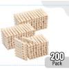 image:imageMr Pen Large Wooden Clothes Pins 4 Inch 100 Pack Heavy Duty Natural Wood Clips for Crafts Classroom Projects Hanging Photos Chip Bags Decoration Rust Resistant SpringWood