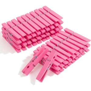 image:imageMr Pen Large Wooden Clothes Pins 4 Inch 100 Pack Heavy Duty Natural Wood Clips for Crafts Classroom Projects Hanging Photos Chip Bags Decoration Rust Resistant SpringPink