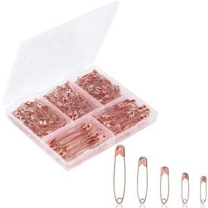 image:imageMr Pen Small Safety Pins 11 Inch 1000 Pack Black Nickel Plated Steel Rust Resistant Small Safety Pins Bulk for Clothes Sewing Arts amp CraftRose Gold