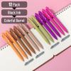 image:imageMr Pen Retractable Gel Pens 12 Pack Vintage Ink Fine Point 07mm Fast Dry Smooth Writing Cute Pens for Drawing Writing Planner and School SuppliesLate Harvest Barrel  Black Ink