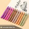 image:imageMr Pen Retractable Gel Pens 12 Pack Vintage Ink Fine Point 07mm Fast Dry Smooth Writing Cute Pens for Drawing Writing Planner and School SuppliesLate Harvest Barrel  Black Ink