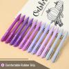 image:imageMr Pen Retractable Gel Pens 12 Pack Vintage Ink Fine Point 07mm Fast Dry Smooth Writing Cute Pens for Drawing Writing Planner and School SuppliesLavender Legacy Barrel  Black Ink