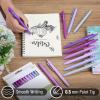 image:imageMr Pen Retractable Gel Pens 12 Pack Vintage Ink Fine Point 07mm Fast Dry Smooth Writing Cute Pens for Drawing Writing Planner and School SuppliesLavender Legacy Barrel  Black Ink