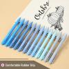 image:imageMr Pen Retractable Gel Pens 12 Pack Vintage Ink Fine Point 07mm Fast Dry Smooth Writing Cute Pens for Drawing Writing Planner and School SuppliesSky Blue Barrel  Black Ink