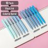 image:imageMr Pen Retractable Gel Pens 12 Pack Vintage Ink Fine Point 07mm Fast Dry Smooth Writing Cute Pens for Drawing Writing Planner and School SuppliesSky Blue Barrel  Black Ink