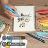 image:imageMr Pen Retractable Gel Pens 12 Pack Vintage Ink Fine Point 07mm Fast Dry Smooth Writing Cute Pens for Drawing Writing Planner and School SuppliesWinter Forest Ink