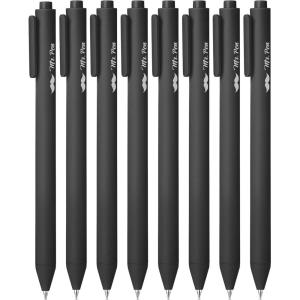 image:imageMr Pen Retractable Gel Pens 8 Pack Black Ink Black Barrels Fine Point 05 mm Fast Dry Smooth Writing Cute Pens for Drawing Writing Planner and School Supplies