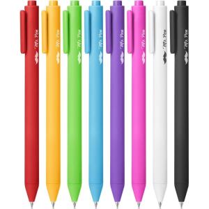 image:imageMr Pen Retractable Gel Pens 8 Pack Vivid Color Ink Fine Point 07 mm Fast Dry Smooth Writing Cute Gel Ink Pens for Drawing Writing Planner and School Supplies