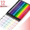 image:imageMr Pen Felt Tip Markers Assorted Colors 12 Pack 25 mm Bold Felt Tip Pens Bold Point Journaling Note Taking Drawing