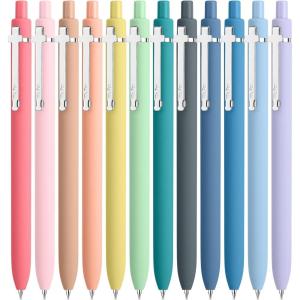 image:imageMr Pen Bible Journaling Pens 12 Pack Assorted Colors Retractable Gel Pens 07 mm Pastel Barrels with Silver Cross Clip Smooth Writing for Bible Study Journaling Planning amp Gifts for Women