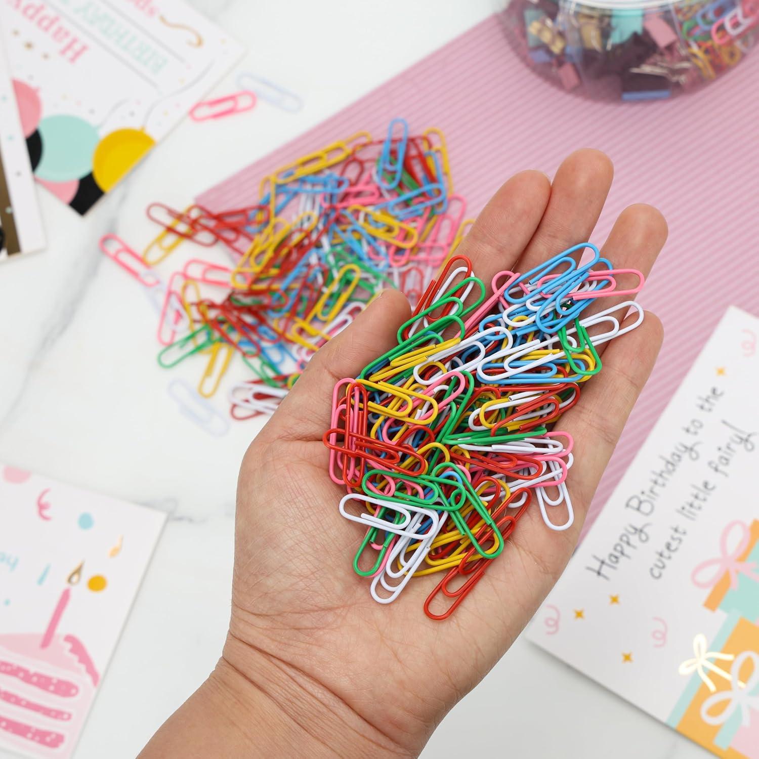 image:imageMr Pen Paper Clips and Binder Clips Set 440 pcs Colorful Binders amp Paperclips Assorted Sizes with Plastic Storage for Home School Office Supplies