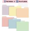 image:imageMr Pen Poly File Folders with Tabs 13 Cut Tab 36 Pack Letter Size Golden Sand Plastic File Folders Letter Size 85 x 11 inches for Office School Business Documents Files PaperMorandi Colors