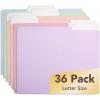 image:imageMr Pen Poly File Folders with Tabs 13 Cut Tab 36 Pack Letter Size Golden Sand Plastic File Folders Letter Size 85 x 11 inches for Office School Business Documents Files PaperMorandi Colors