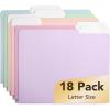 image:imageMr Pen Poly File Folders with Tabs 13 Cut Tab 36 Pack Letter Size Golden Sand Plastic File Folders Letter Size 85 x 11 inches for Office School Business Documents Files PaperMorandi Colors