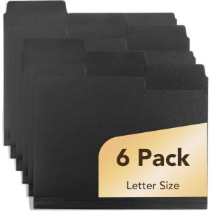 image:imageMr Pen Poly File Folders with Tabs 13 Cut Tab 36 Pack Letter Size Golden Sand Plastic File Folders Letter Size 85 x 11 inches for Office School Business Documents Files PaperBlack