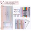 image:imageMr Pen Clear Pencil Pouch 850x425 6 Pack Durable TPU Material Medium WaterResistant Pencil Bags with Smooth Zipper Multipurpose Clear Pouch for Stationery School Office Travel SuppliesDusty Rose