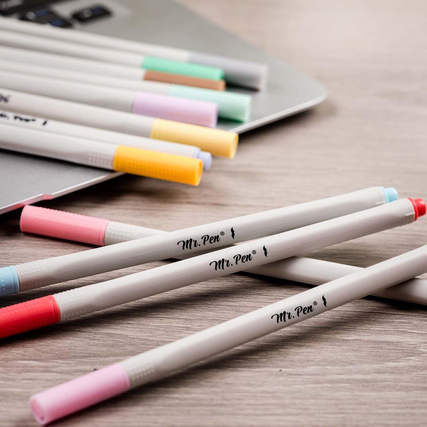 image:imageMr Pen Colored Fineliner Pens 46 Pack 04mm Fine Point Smooth Bible Journaling Pens Bulk for Detailed Drawing NoteTaking Coloring Sketching Planning amp Art Projects School SuppliesPastel Colors