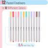 image:imageMr Pen Colored Fineliner Pens 46 Pack 04mm Fine Point Smooth Bible Journaling Pens Bulk for Detailed Drawing NoteTaking Coloring Sketching Planning amp Art Projects School SuppliesPastel Colors