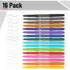 image:imageMr Pen Felt Tip Pens 36 Pack 07 mm Purple Felt Tip Pens Bulk Fast Dry No Smear Planner Markers for Underlining Writing Drawing Journaling SuppliesAssorted Colors