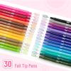 image:imageMr Pen Felt Tip Pens 36 Pack 07 mm Purple Felt Tip Pens Bulk Fast Dry No Smear Planner Markers for Underlining Writing Drawing Journaling SuppliesAssorted Colors