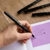 image:imageMr Pen Felt Tip Pens 36 Pack 07 mm Purple Felt Tip Pens Bulk Fast Dry No Smear Planner Markers for Underlining Writing Drawing Journaling SuppliesBlack