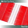 image:imageMr Pen Felt Tip Pens 36 Pack 07 mm Purple Felt Tip Pens Bulk Fast Dry No Smear Planner Markers for Underlining Writing Drawing Journaling SuppliesRed
