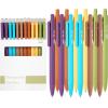 image:imageMr Pen Retractable Gel Pens 12 Pack Black Ink Earthy Color Barrel Gel Pens Gel Pens Fine Point 05mm Retractable Pens Cute Pens Gel Ink Pens Aesthetic Pens for Journaling Fine Tip Pens