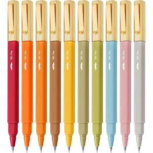 image:imageMr Pen Aesthetic Pens 10 Pack Blue Ink Fast Dry No Smear Bible Pens No Bleed Through 07mm Fine Point Pen