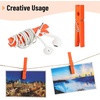 image:imageMr Pen Mini Wooden Clothes Pins for Photo 1 Inch 200 Pack  White Small Clothespins with 10 Meter Jute Twine for Scrapbooking Labeling Plants Gift Tags Tiny Crafts Photo DisplayOrange