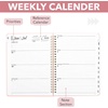 image:imageMr Pen 20262027July 2026  June 2027  Weekly amp Monthly Calendar Notebook Green Hardcover Spiral Bound with Tabs and Inner Pocket A5 63 x 85Blush