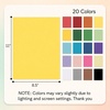 image:imageMr Pen 85 X 11 Colored Cardstock Bulk 300 Sheets  20 Assorted Colors Construction Paper Card Stock Printer Paper for DIY Crafts Cricut 180 GSM