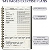 image:imageMr Pen Fitness Workout Journal for Women amp Men A558 x 82  160 Pages Spiral Blush Workout Log Book Planner for Tracking ProgressBlack