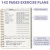 image:imageMr Pen Fitness Workout Journal for Women amp Men A558 x 82  160 Pages Spiral Blush Workout Log Book Planner for Tracking ProgressGreen