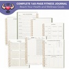 image:imageMr Pen Fitness Workout Journal for Women amp Men A558 x 82  160 Pages Spiral Blush Workout Log Book Planner for Tracking ProgressGreen