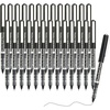 image:imageMr Pen RollerBall Pens 25 Pack Black Fine Point Roller Ball Pens  05mm Liquid Ink Pens for Writing Journaling