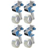 image:imageMr Pen Packing Tape Dispenser Gun 2Inch Blue 4 Pack with 4 Rolls Tape  Heavy Duty Packing Tape with Dispenser for Mailing Moving Boxes and PackagingBlue