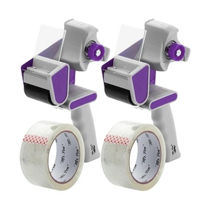 image:imageMr Pen Packing Tape Dispenser Gun 2Inch Blue 4 Pack with 4 Rolls Tape  Heavy Duty Packing Tape with Dispenser for Mailing Moving Boxes and PackagingPurple
