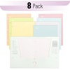 image:imageMr Pen 4Pocket Folders 8 Pack 125 x 95 Vibrant Colors  TearResistant Paper Folders with Pockets 3 Holes Punched High CapacityMarshmallow Twist