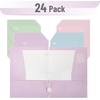 image:imageMr Pen 4Pocket Folders 8 Pack 125 x 95 Vibrant Colors  TearResistant Paper Folders with Pockets 3 Holes Punched High CapacityPastel