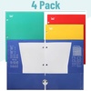 image:imageMr Pen 4Pocket Folders 8 Pack 125 x 95 Vibrant Colors  TearResistant Paper Folders with Pockets 3 Holes Punched High CapacityVibrant