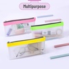 image:imageMr Pen Clear Pencil Pouch 9 x 688 3 Pack Durable TPU Material  Large WaterResistant Pencil Bags with Smooth Zipper Multipurpose Clear Pouch for Stationery School OfficeCandy