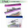 image:imageMr Pen Clear Pencil Pouch 9 x 688 3 Pack Durable TPU Material  Large WaterResistant Pencil Bags with Smooth Zipper Multipurpose Clear Pouch for Stationery School OfficeLavender Dreams