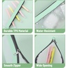 image:imageMr Pen Clear Pencil Pouch 9 x 688 3 Pack Durable TPU Material  Large WaterResistant Pencil Bags with Smooth Zipper Multipurpose Clear Pouch for Stationery School OfficeMorandi