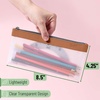 image:imageMr Pen Clear Pencil Pouch 9 x 688 3 Pack Durable TPU Material  Large WaterResistant Pencil Bags with Smooth Zipper Multipurpose Clear Pouch for Stationery School OfficeNatural Glow