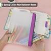image:imageMr Pen Clear Pencil Pouch 9 x 688 3 Pack Durable TPU Material  Large WaterResistant Pencil Bags with Smooth Zipper Multipurpose Clear Pouch for Stationery School OfficeLavender Dreams