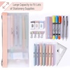 image:imageMr Pen Clear Pencil Pouch 9 x 688 3 Pack Durable TPU Material  Large WaterResistant Pencil Bags with Smooth Zipper Multipurpose Clear Pouch for Stationery School OfficeEarth Tone